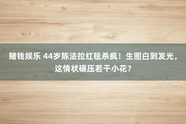 赌钱娱乐 44岁陈法拉红毯杀疯！生图白到发光，这情状碾压若干小花？